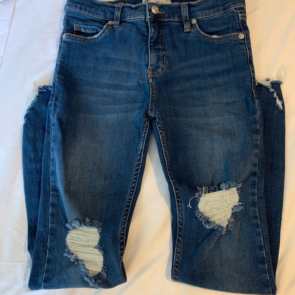 Free People High-Waisted Jeans